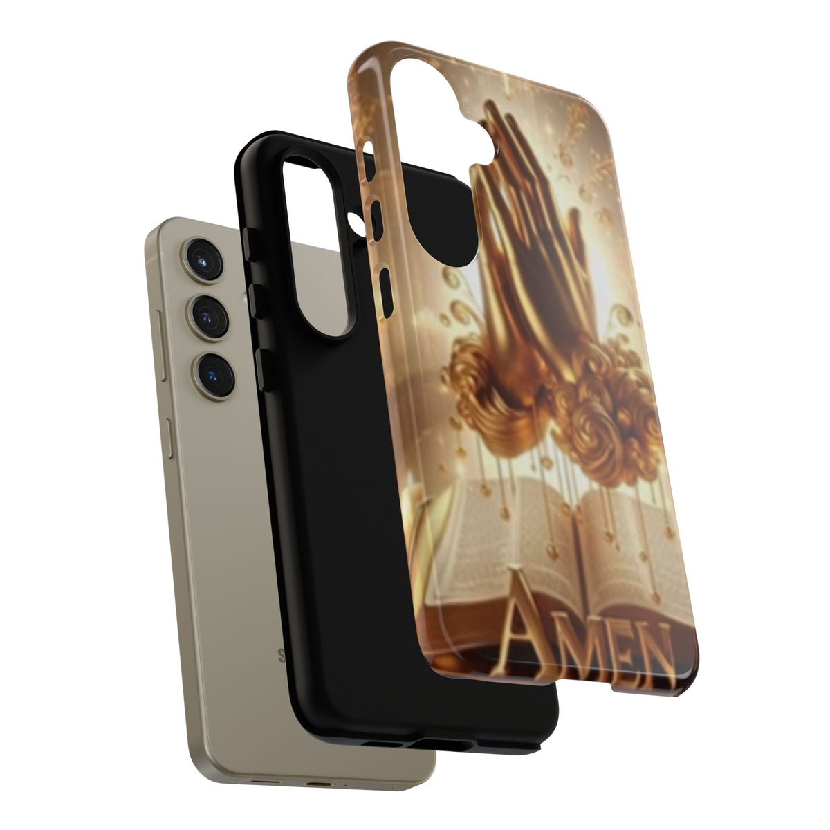 Prayer Hands 'Amen' Phone Case - Religious Christian iPhone Case