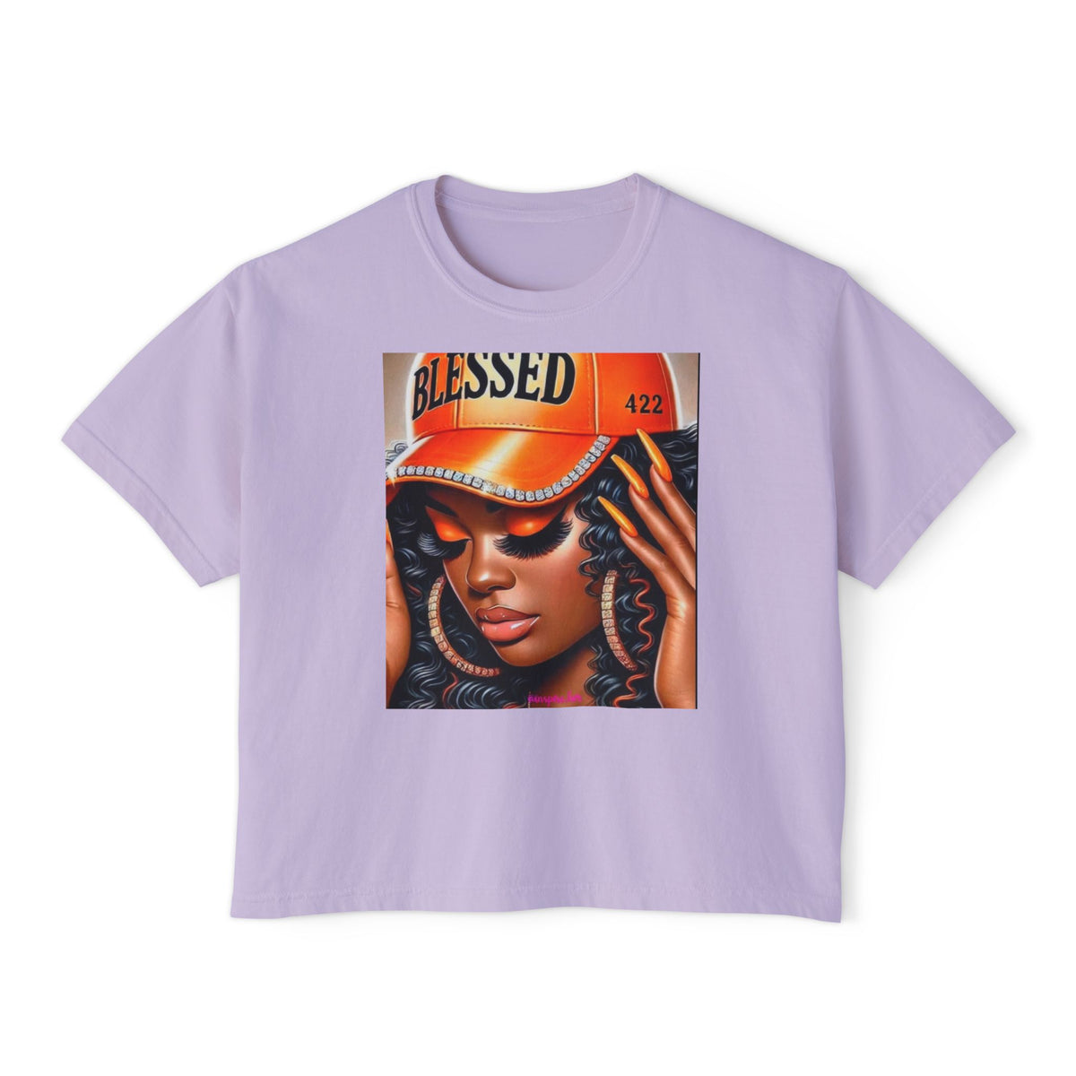 Blessed 422 Boxy Tee – Women’s Graphic Crop Shirt