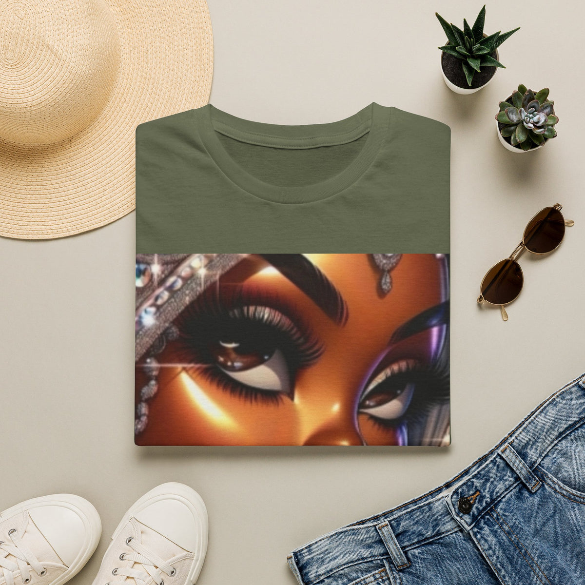 Afro Glam Portrait T-Shirt