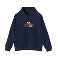 Momster Halloween Mom Hoodie | spooky lettering, bats, purple orange