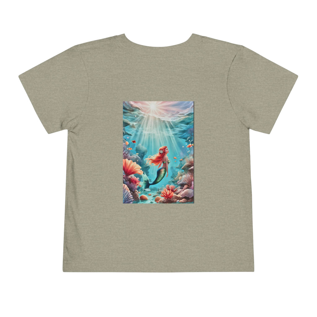 Mermaid Toddler Tee – Underwater Sunlight Sea Life Graphic