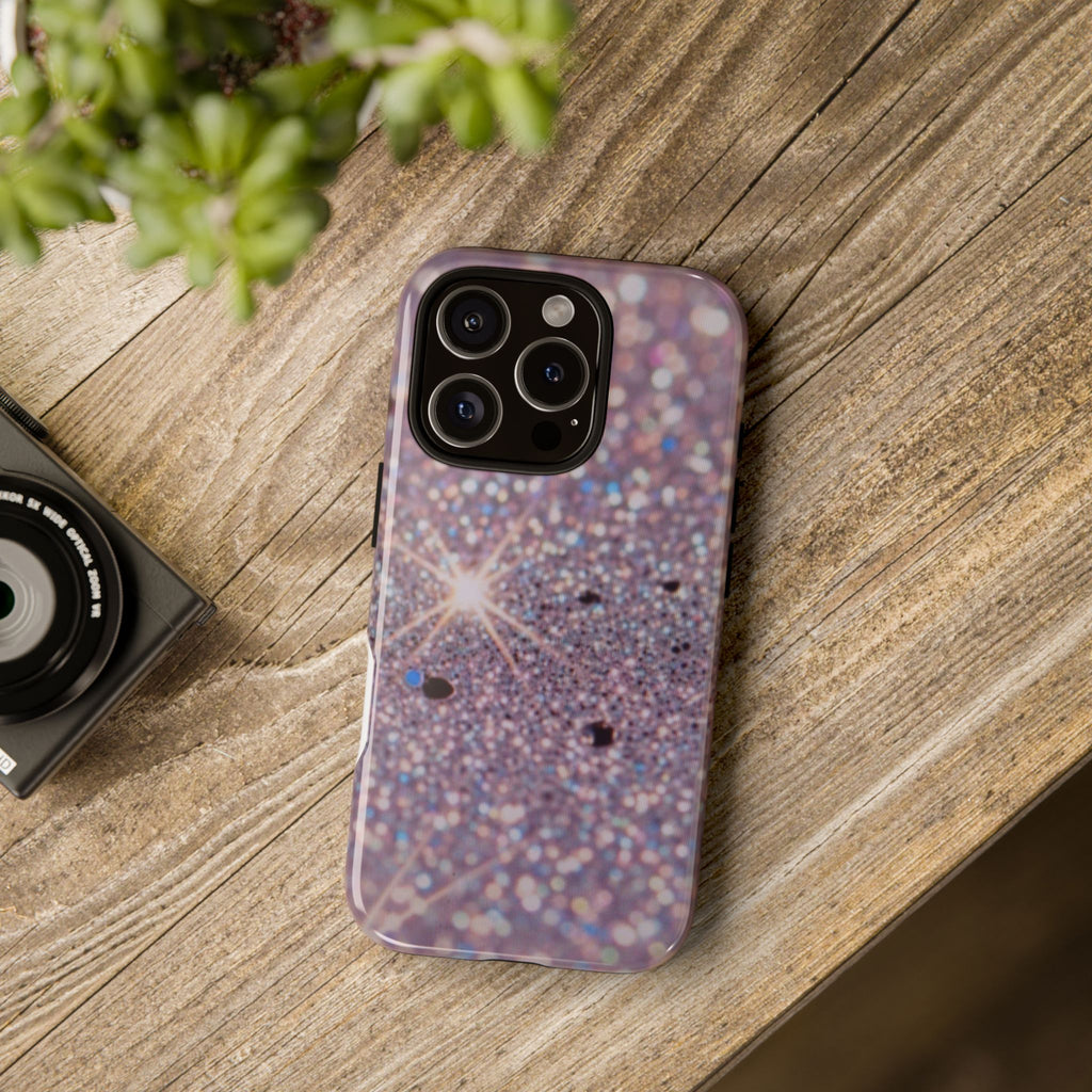 Sparkling Pink Glitter Tough Phone Case