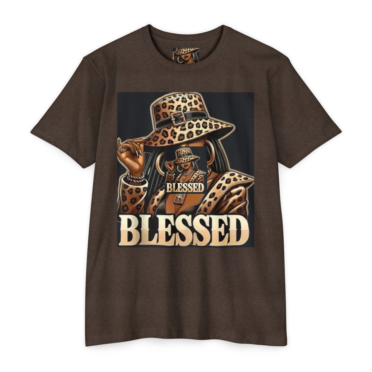 Blessed Leopard Hat T-Shirt