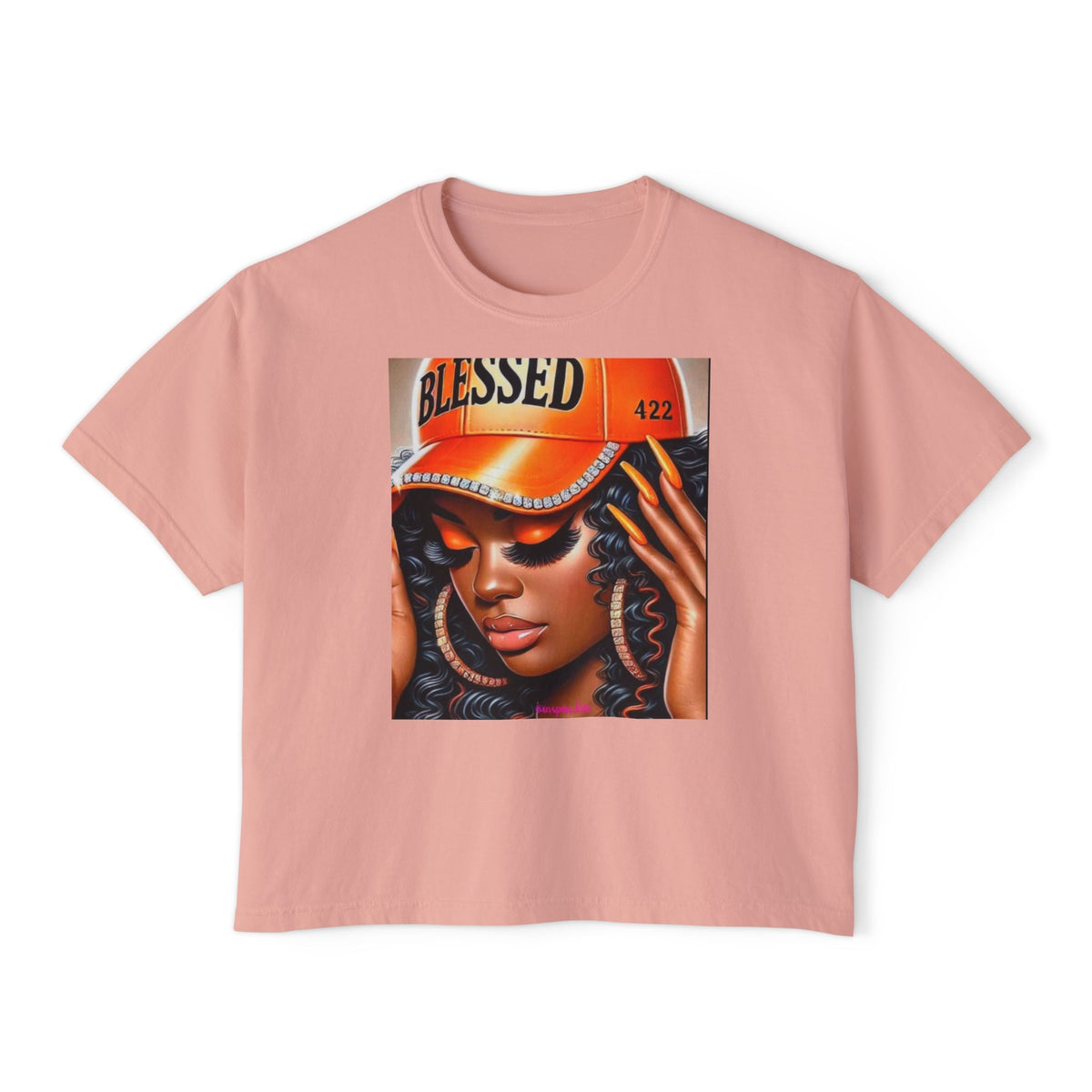 Blessed 422 Boxy Tee – Women’s Graphic Crop Shirt