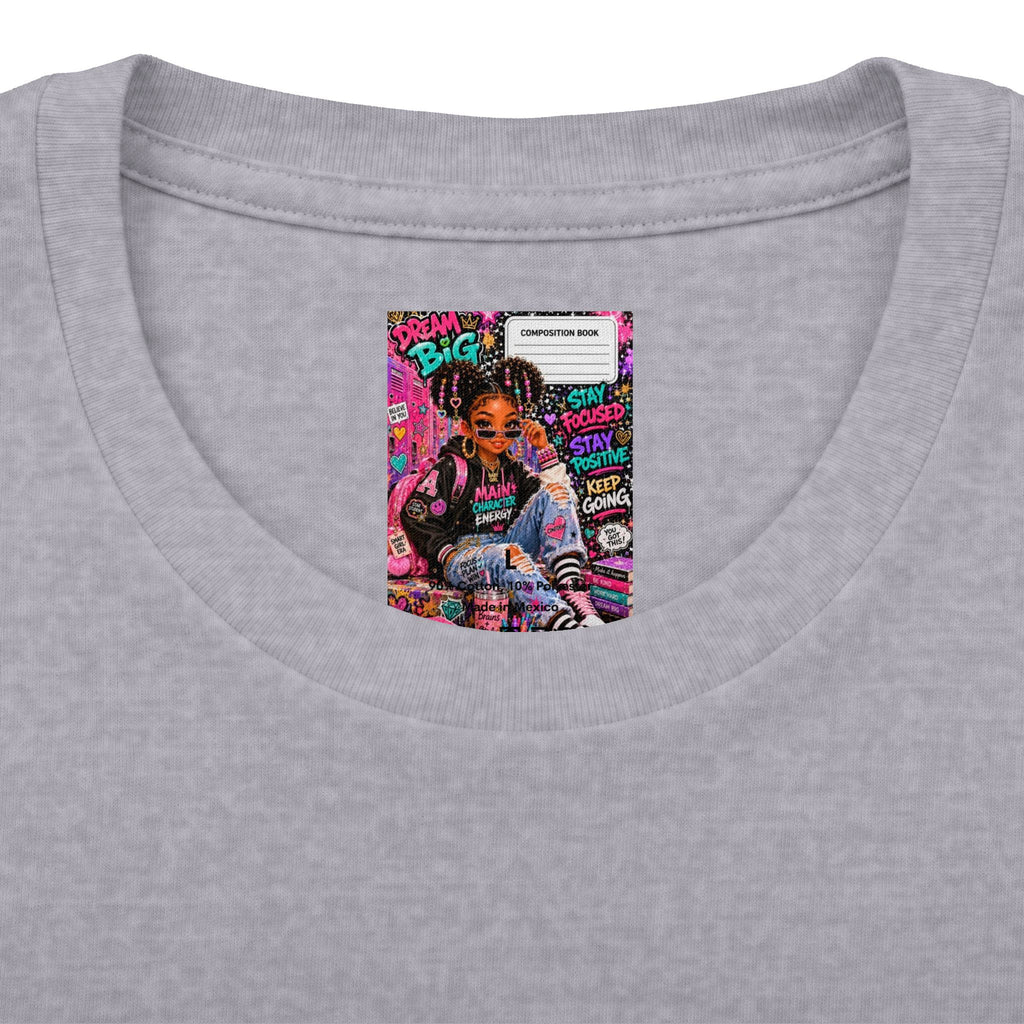 Dream Big Graphic Tee — Motivational Girl Street Art T-Shirt