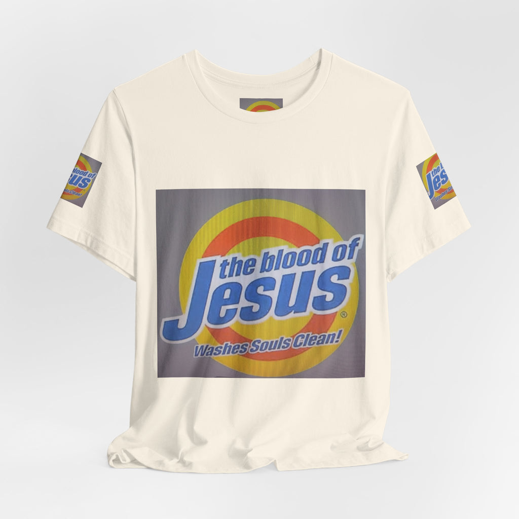 Christian T-Shirt - "The Blood of Jesus Washes Souls Clean" Graphic Tee