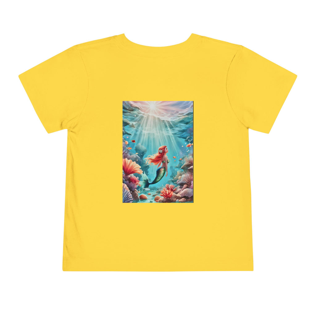 Mermaid Toddler Tee – Underwater Sunlight Sea Life Graphic