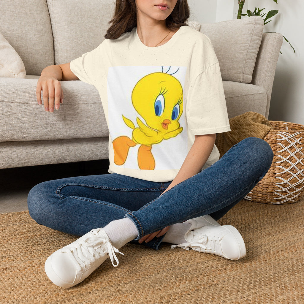 Cartoon Yellow Bird T-Shirt — Cute Tweety Graphic Tee