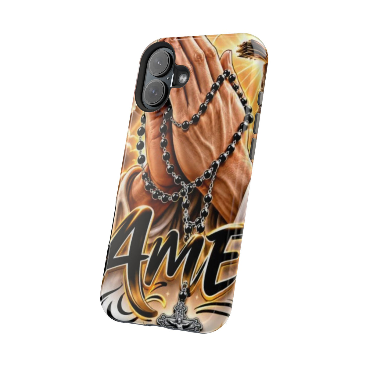 Praying Hands Rosary Magnetic Impact Phone Case