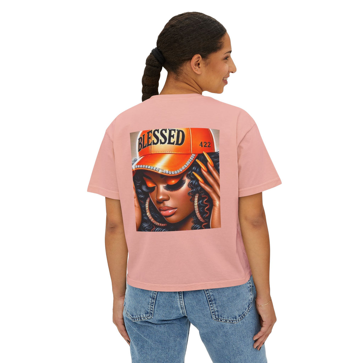 Blessed 422 Boxy Tee – Women’s Graphic Crop Shirt