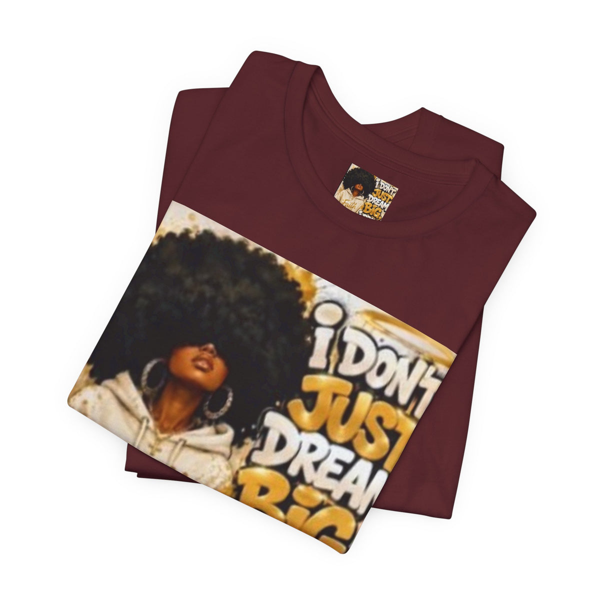 Faith Hoodie Tee — "I Don’t Just Dream Big, I Pray Bigger" Inspirational Graphic T-Shirt