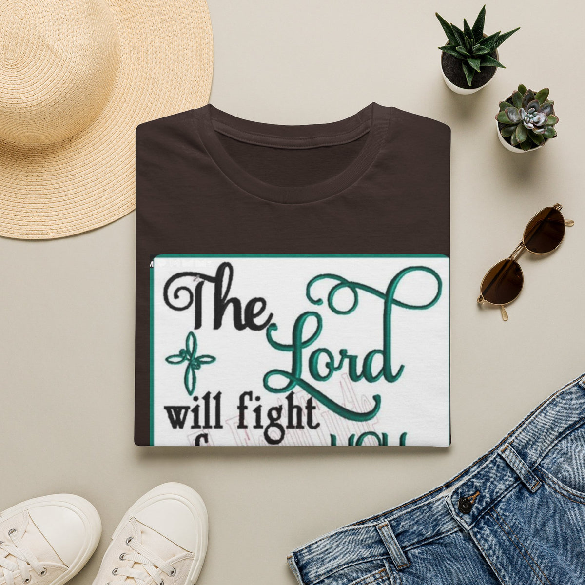 T‑Shirt — "The Lord will fight for you; you need only be still" Inspirational Christian Tee