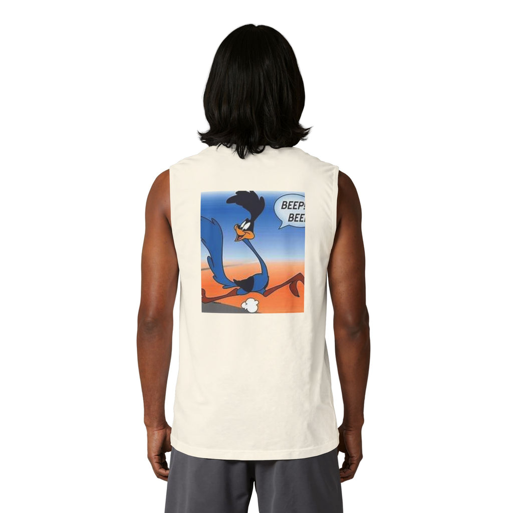 Road Runner 'Beep Beep' Muscle Tank — Vintage Cartoon Graphic Tank Top