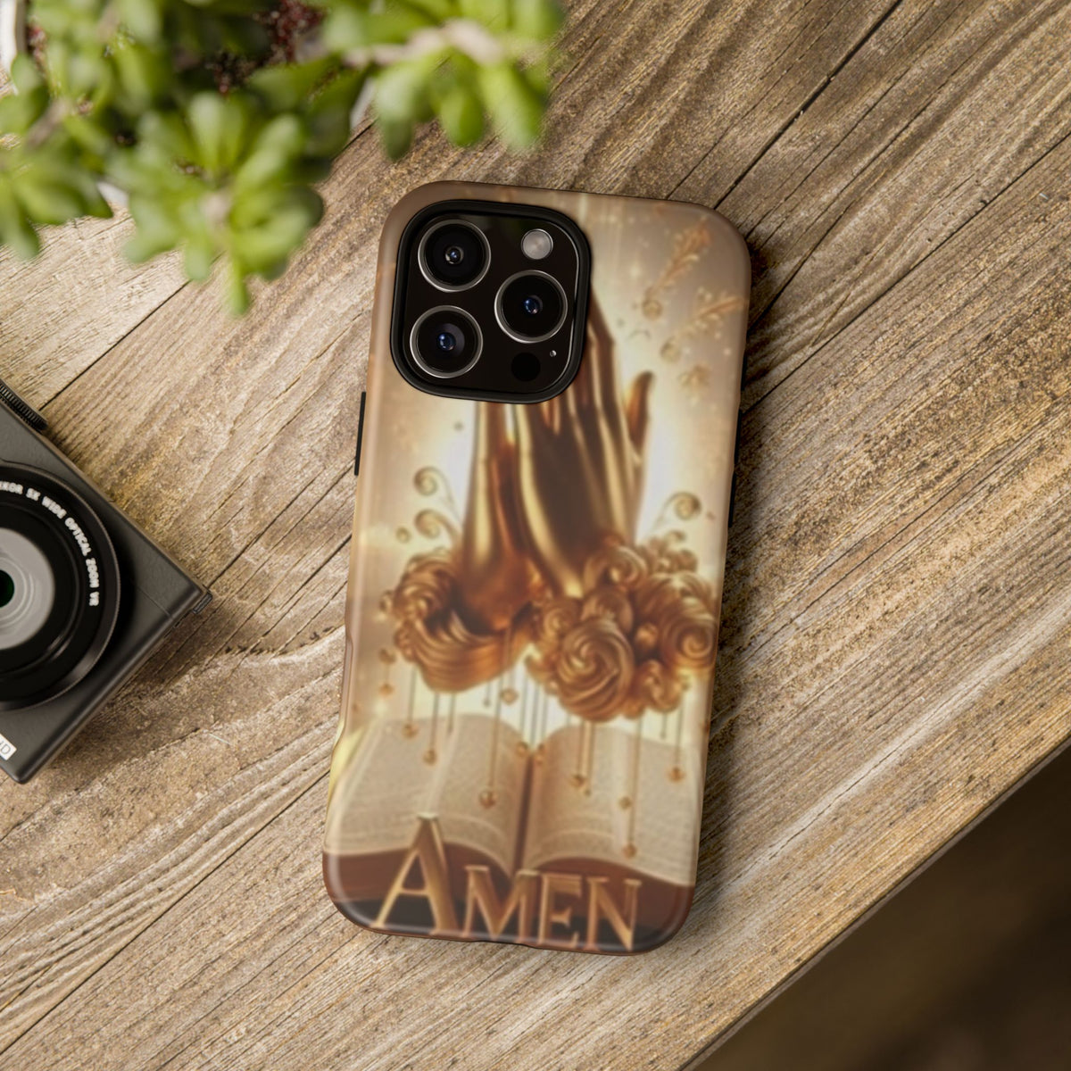 Prayer Hands 'Amen' Phone Case - Religious Christian iPhone Case