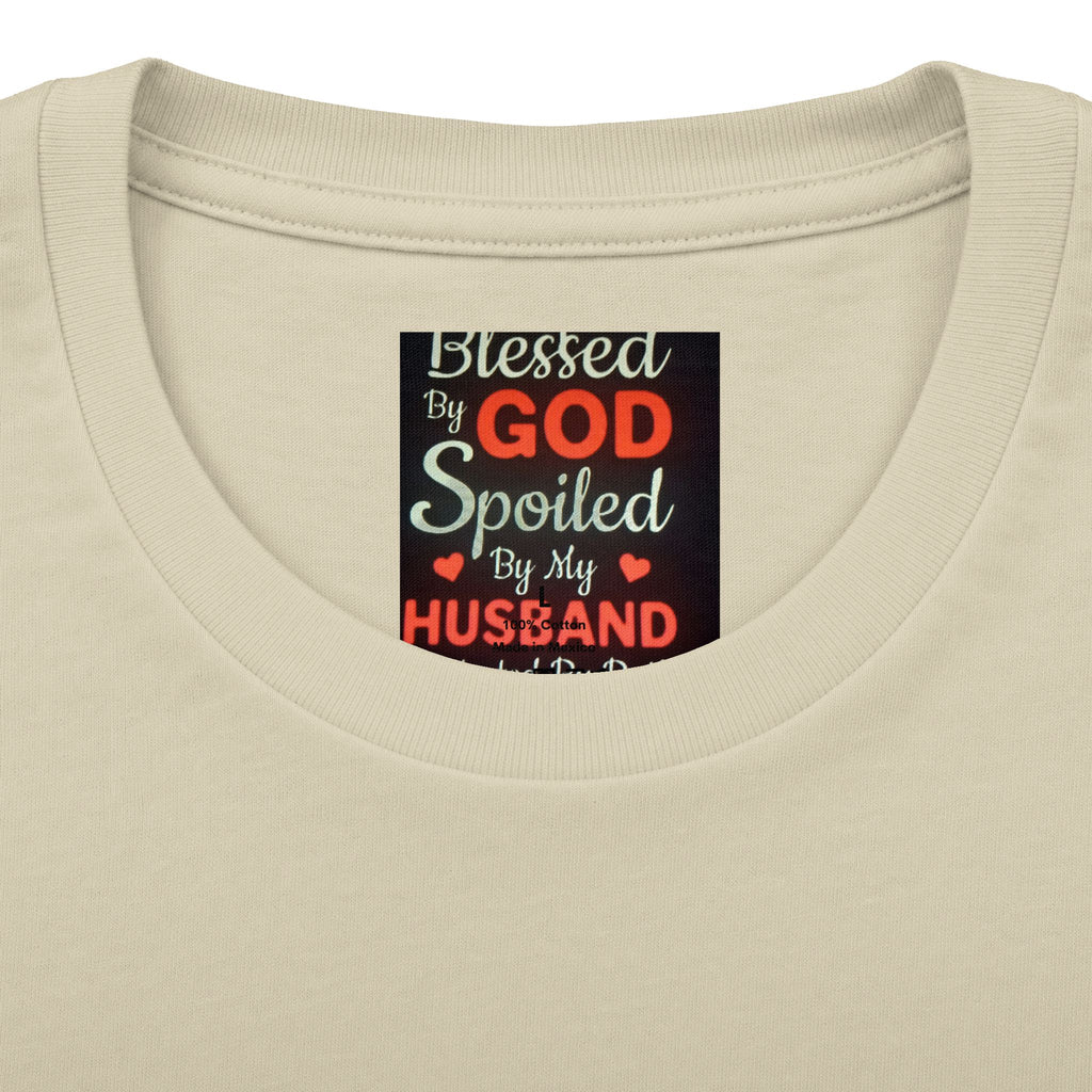 Blessed By God Spoiled By My Husband T-Shirt — Christian Wife Gift