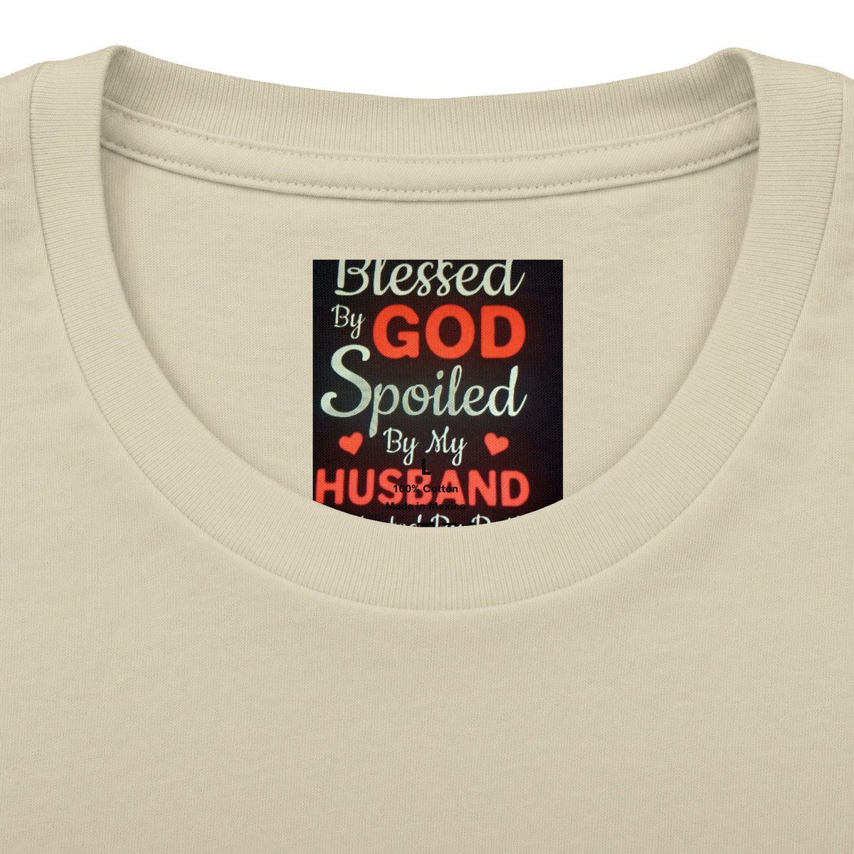Blessed By God Spoiled By My Husband T-Shirt — Christian Wife Gift