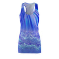 Racerback Dress – Blue Aurora Cloudscape All-Over Print