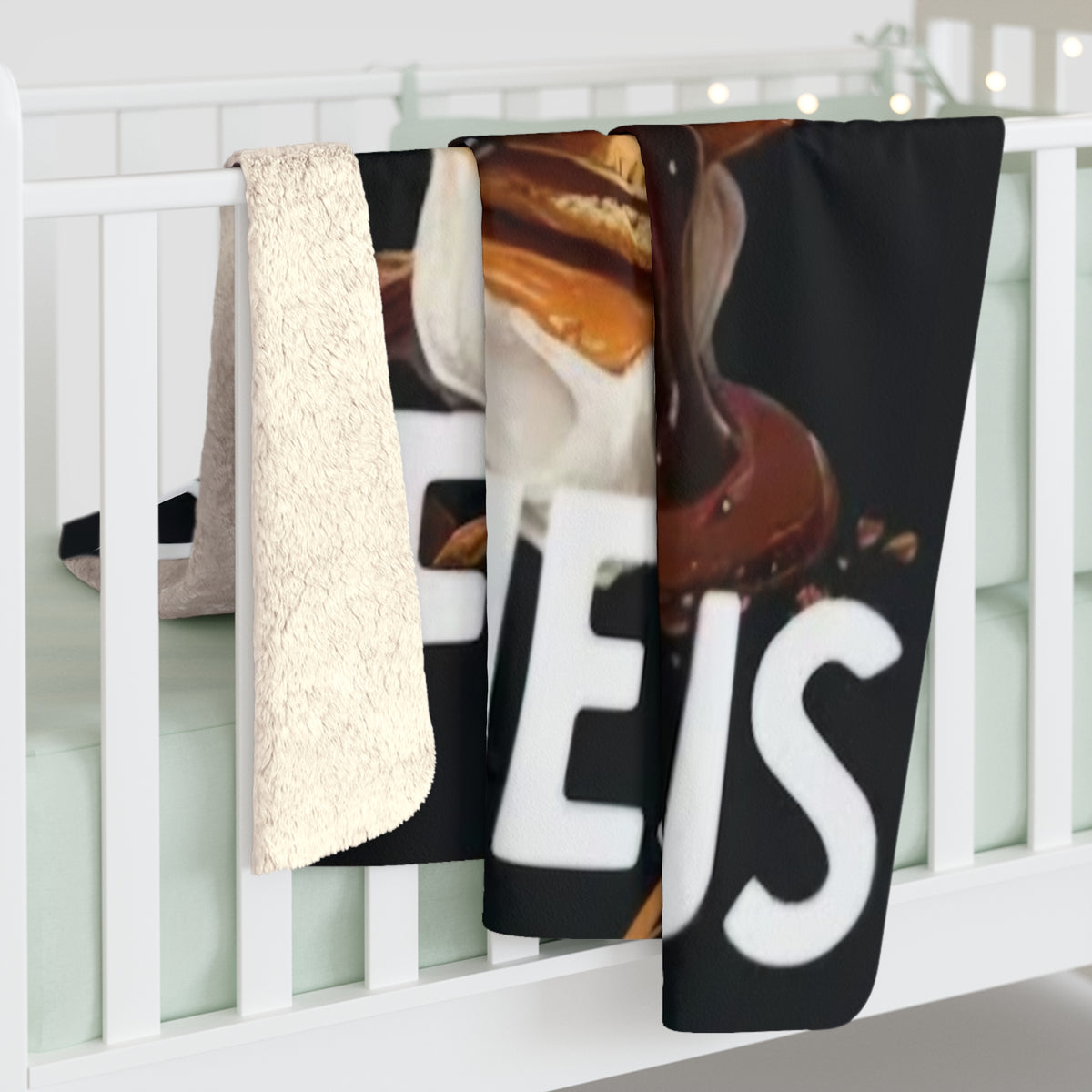 Sherpa Blanket — "S'more of Jesus" Cozy Christian Throw