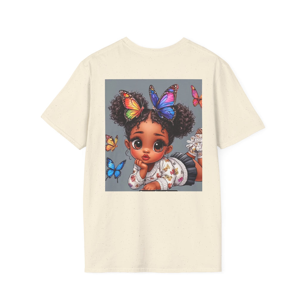 Butterfly Crown T‑Shirt — Cute Little Girl Illustration Tee