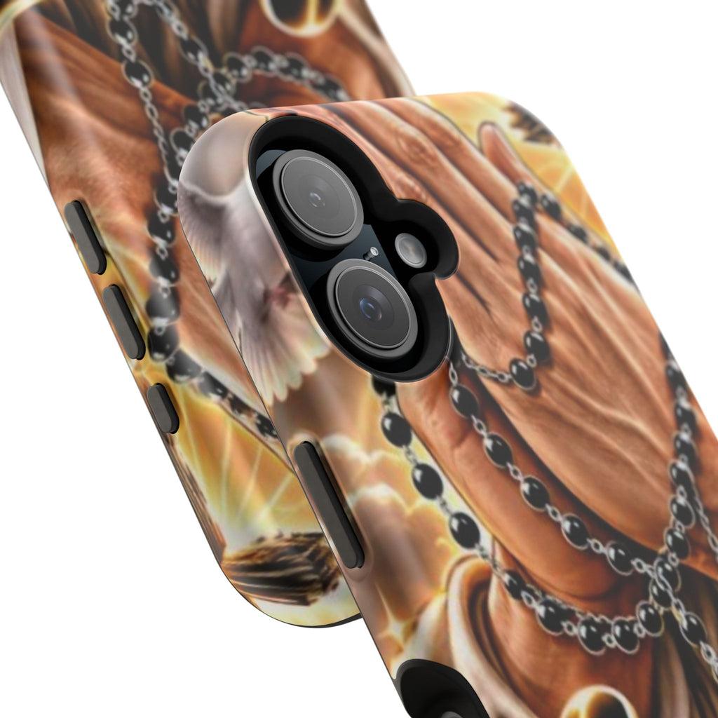 Praying Hands Rosary Magnetic Impact Phone Case