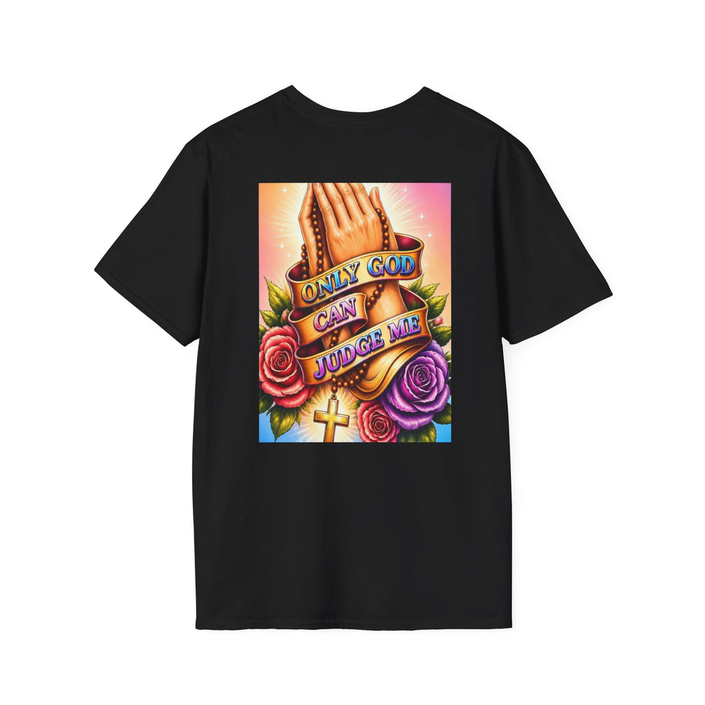 T-Shirt — "Only God Can Judge Me" Praying Hands Religious Tee
