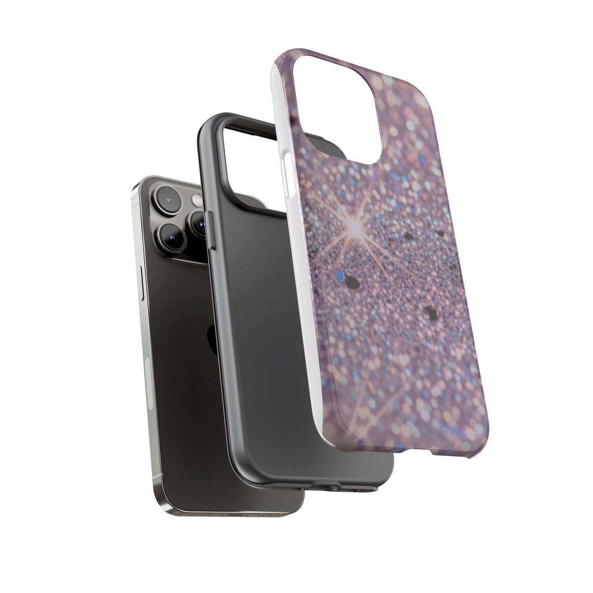 Sparkling Pink Glitter Tough Phone Case