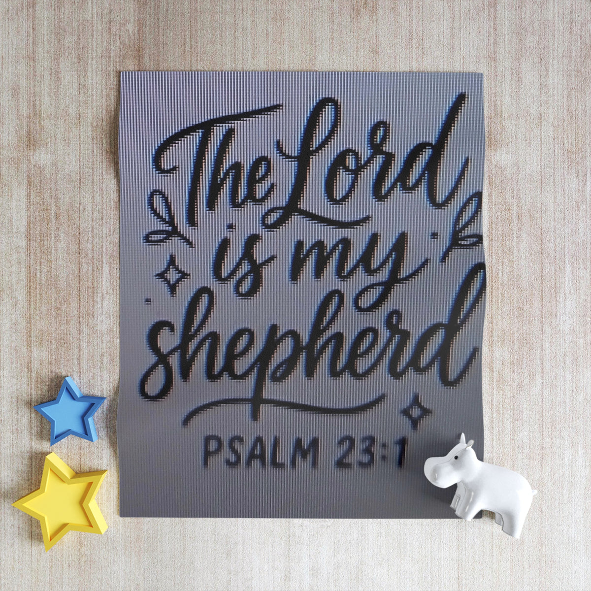 Psalm 23:1 Throw Blanket — "The Lord Is My Shepherd" Inspirational Christian Fleece