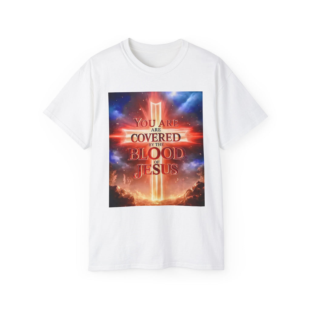 Christian T-Shirt — "You Are Covered by the Blood of Jesus" Gospel Tee