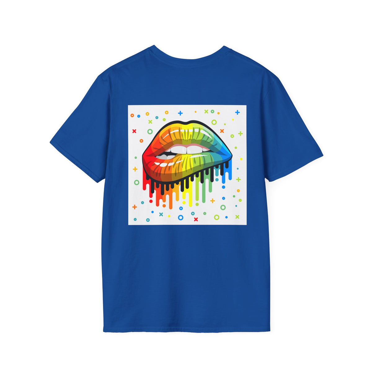Rainbow Drip Lips T-Shirt — Pride LGBTQ+ Colorful Lip Graphic Tee