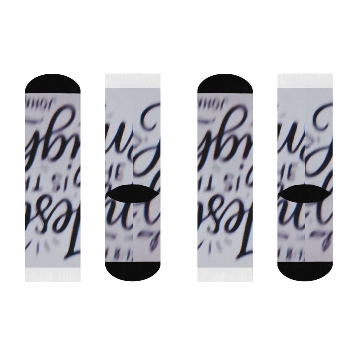 Crew Socks — 'Jesus This Is My Vibe' Script Cushion Socks (Religious, Inspirational)