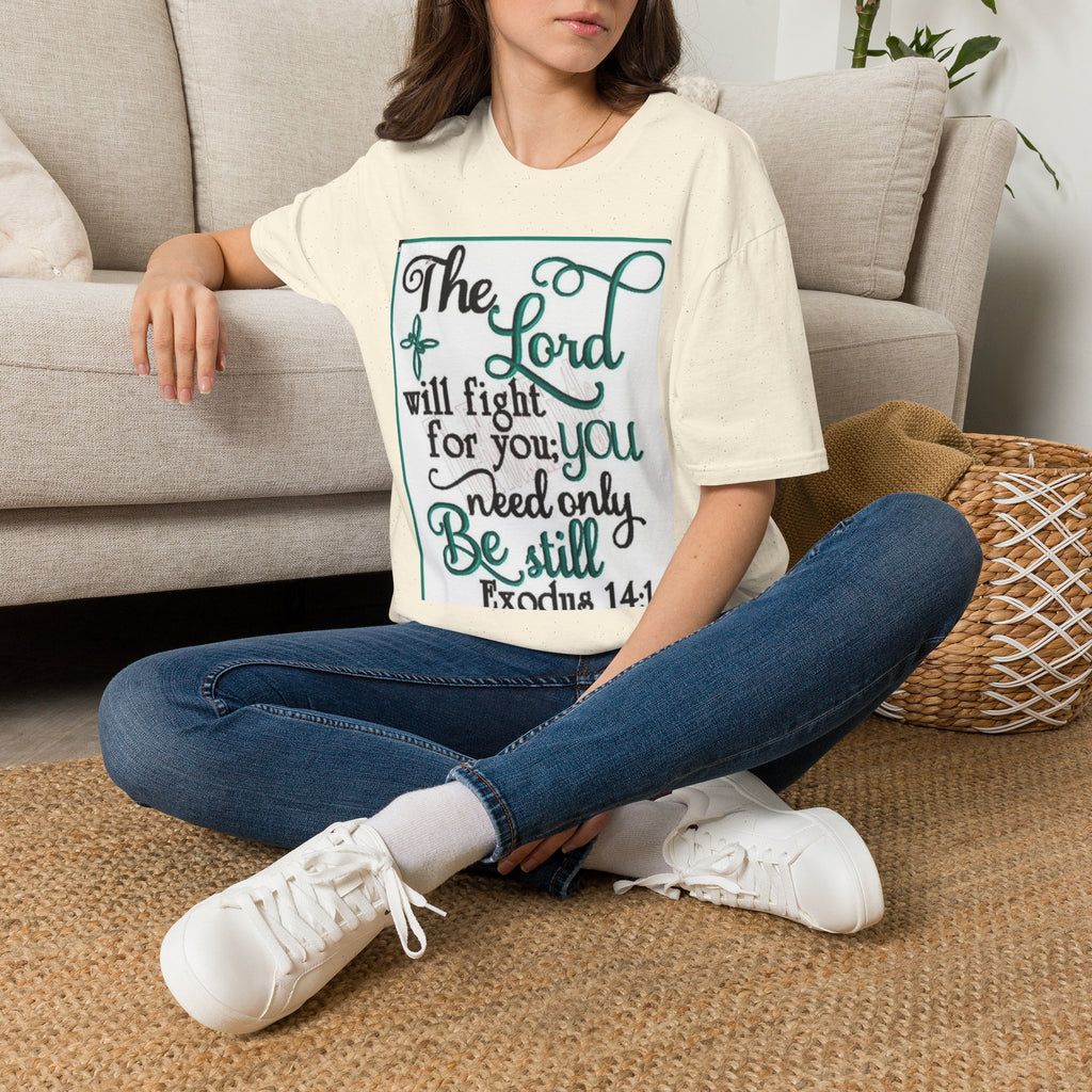 T‑Shirt — "The Lord will fight for you; you need only be still" Inspirational Christian Tee