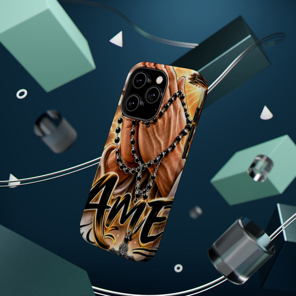 Praying Hands Rosary Magnetic Impact Phone Case