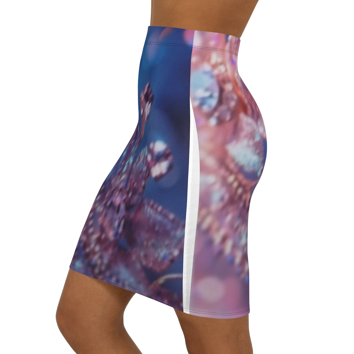 Women's Mid-Waist Pencil Skirt (AOP)