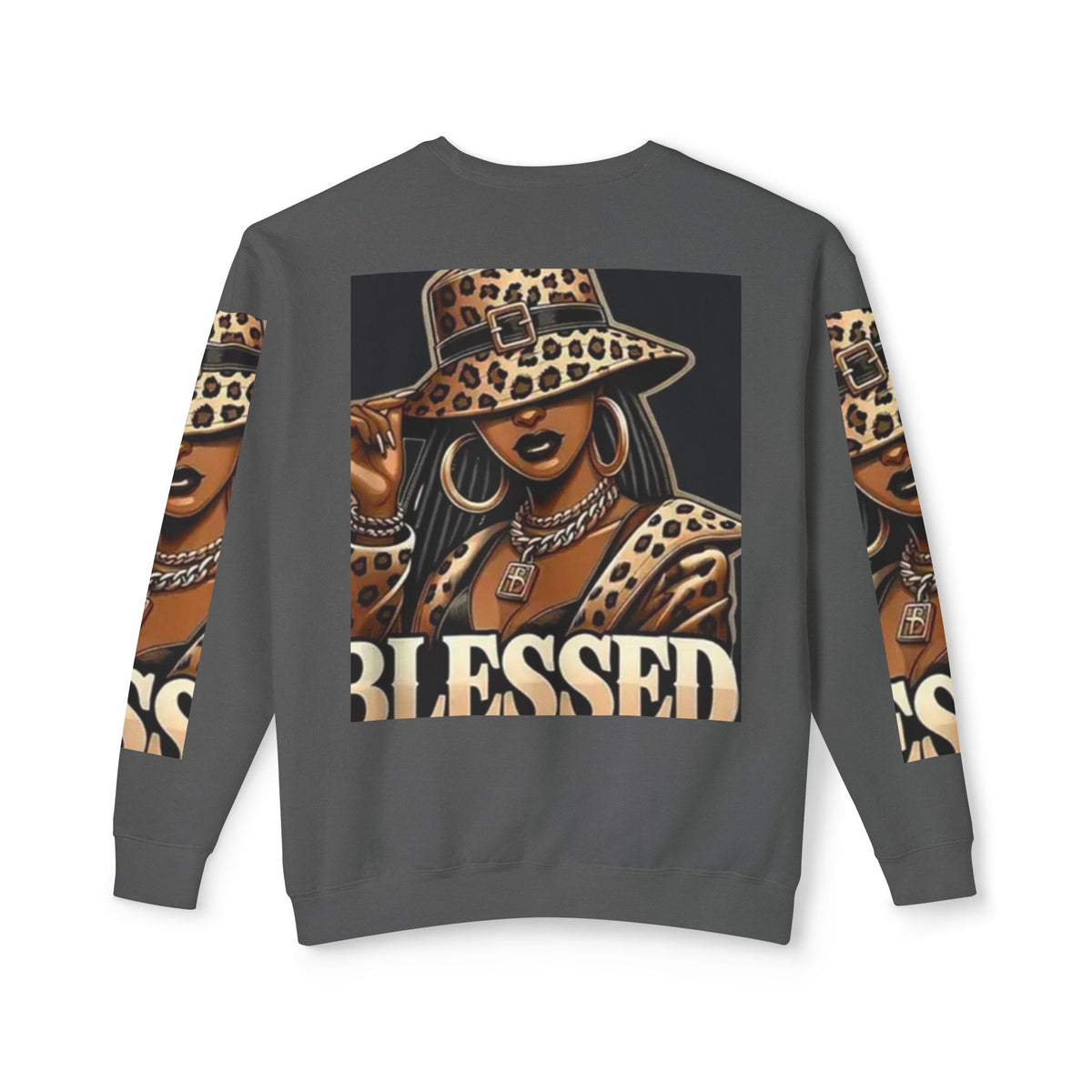 Blessed Leopard Femme Crewneck Sweatshirt