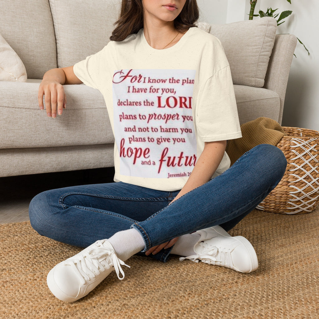 Christian Scripture T‑Shirt — "For I Know the Plans" Jeremiah 29:11 Inspirational Tee