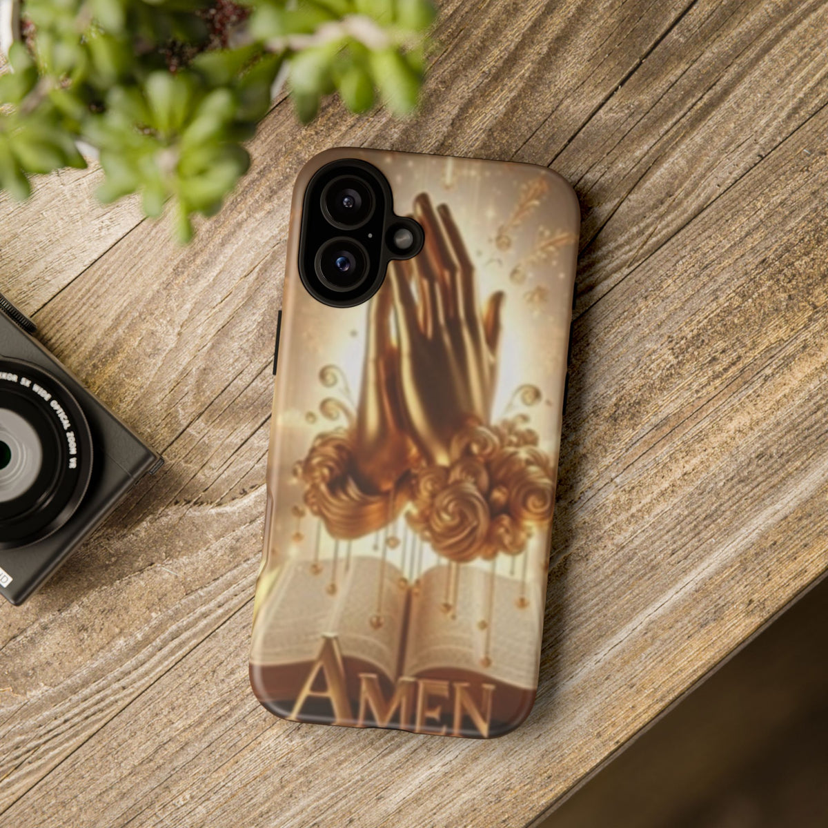 Prayer Hands 'Amen' Phone Case - Religious Christian iPhone Case