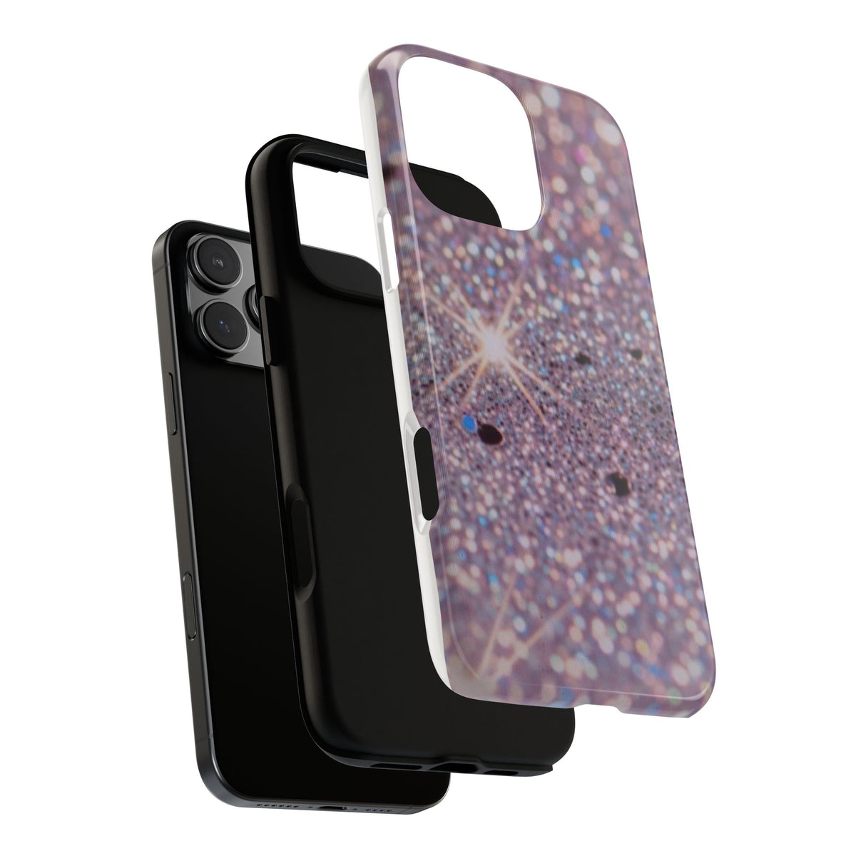 Sparkling Pink Glitter Tough Phone Case