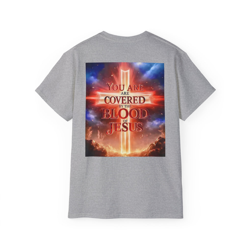 Christian T-Shirt — "You Are Covered by the Blood of Jesus" Gospel Tee