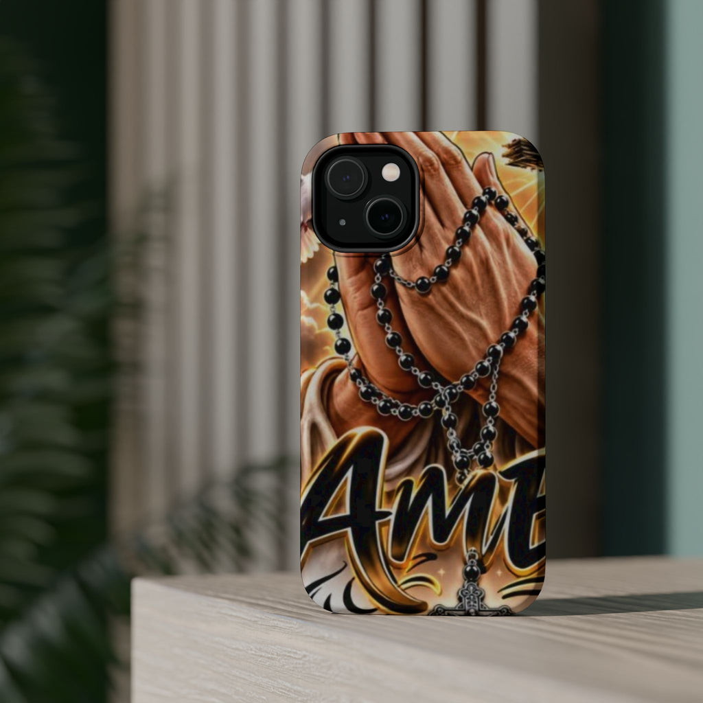 Praying Hands Rosary Magnetic Impact Phone Case