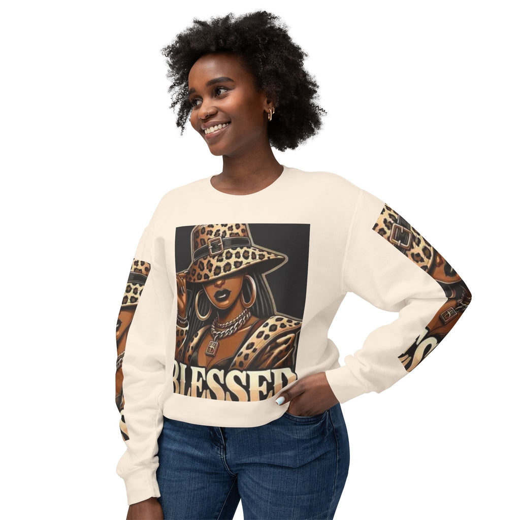 Blessed Leopard Femme Crewneck Sweatshirt
