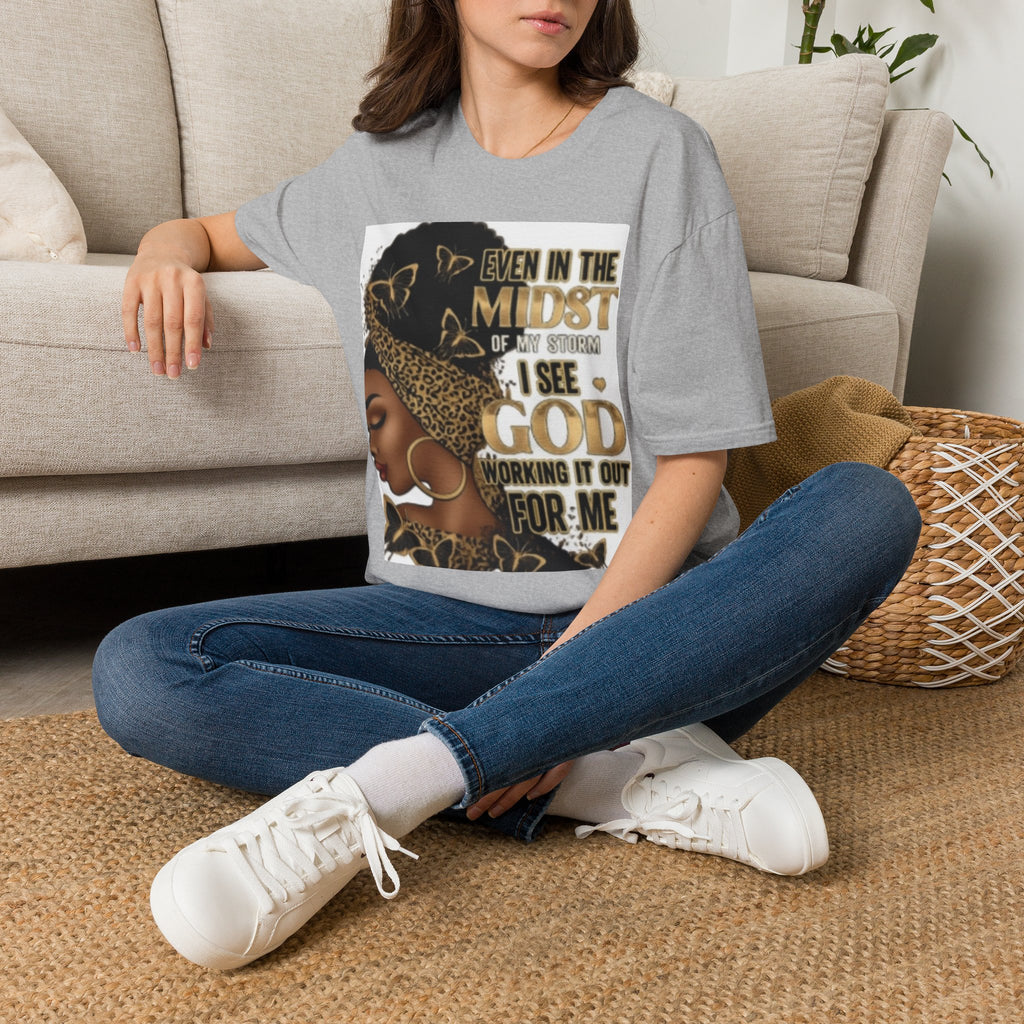 Faith Tee — "Even in the Midst of My Storm I See God Working It Out for Me" Inspirational Shirt