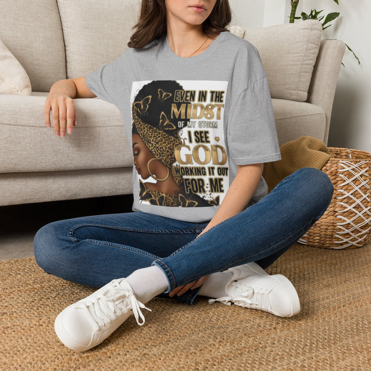 Faith Tee — "Even in the Midst of My Storm I See God Working It Out for Me" Inspirational Shirt