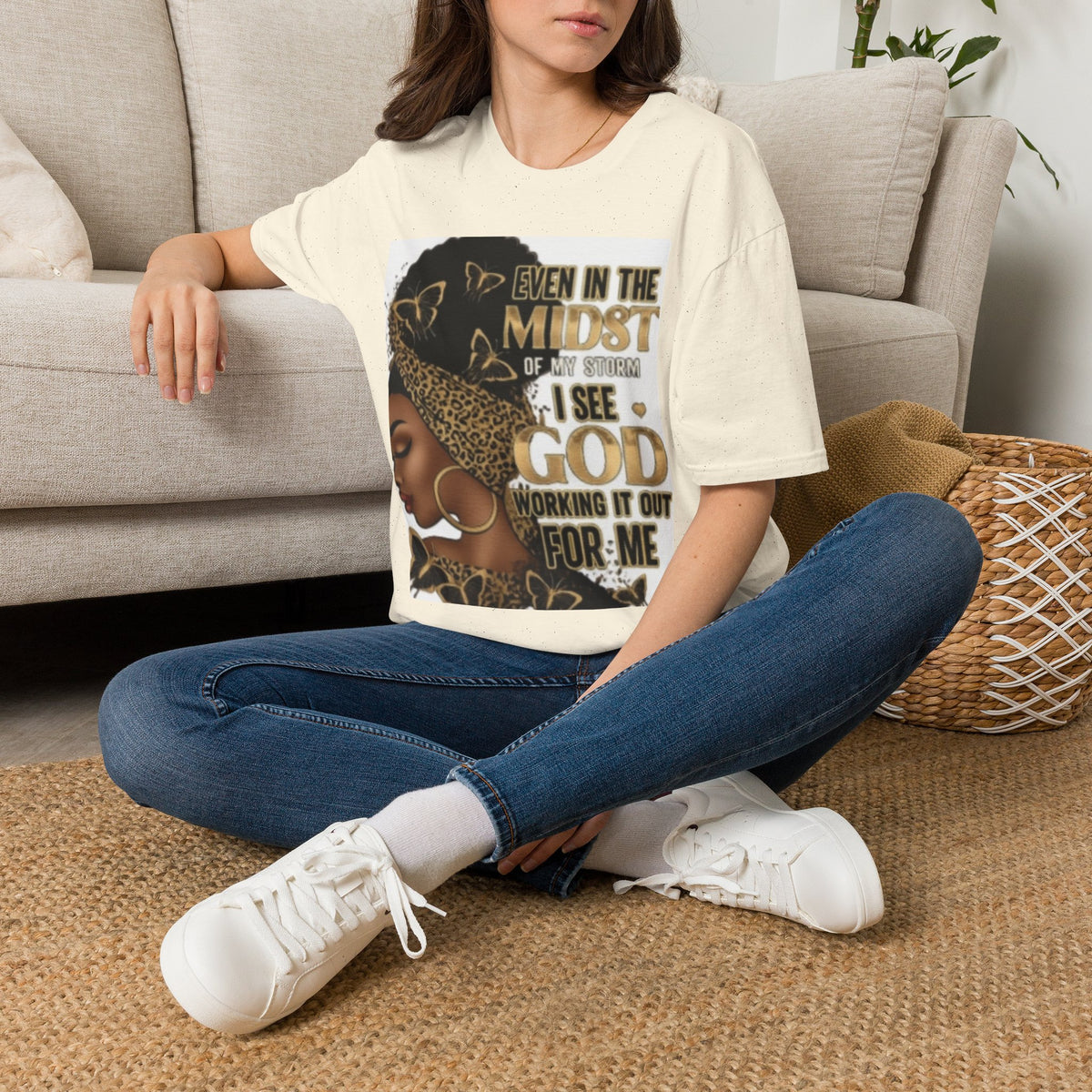 Faith Tee — "Even in the Midst of My Storm I See God Working It Out for Me" Inspirational Shirt