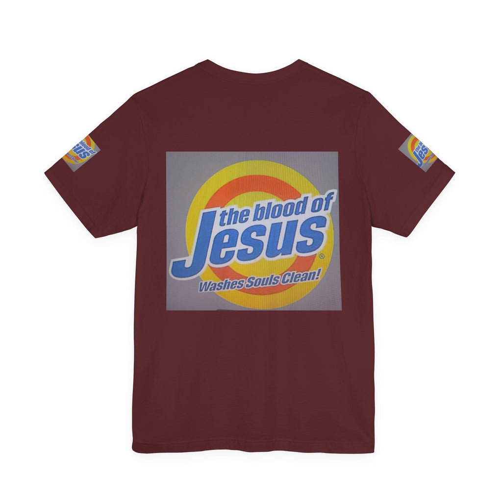 Christian T-Shirt - "The Blood of Jesus Washes Souls Clean" Graphic Tee