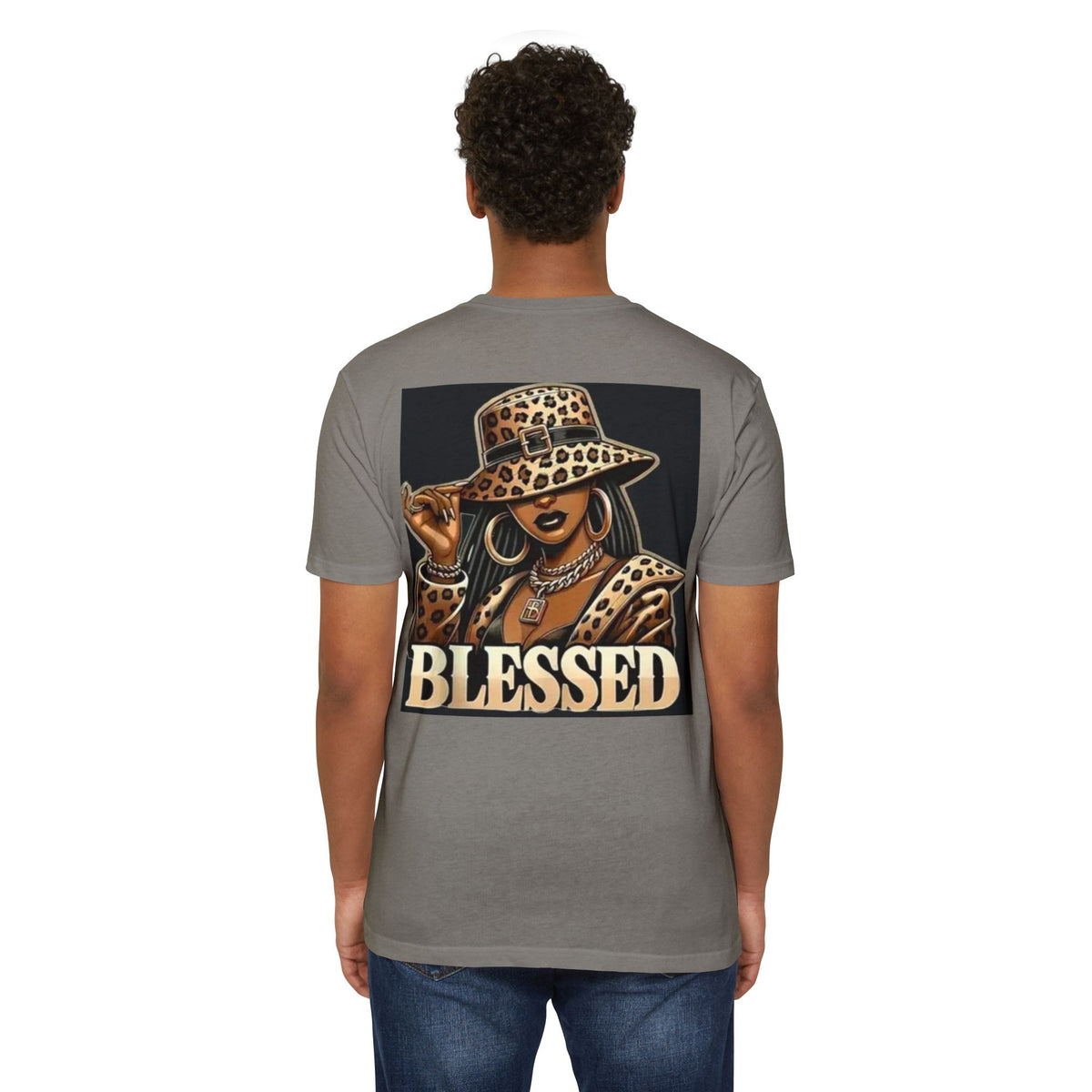 Blessed Leopard Hat T-Shirt