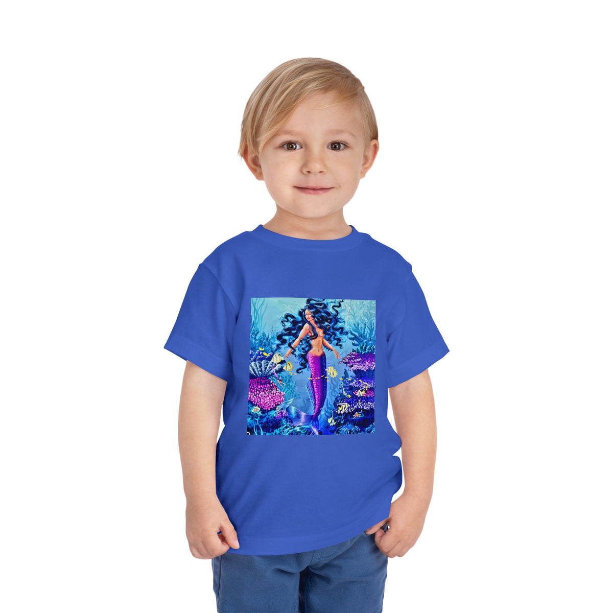 Mermaid Toddler Tee — Colorful Underwater Ocean Playtop