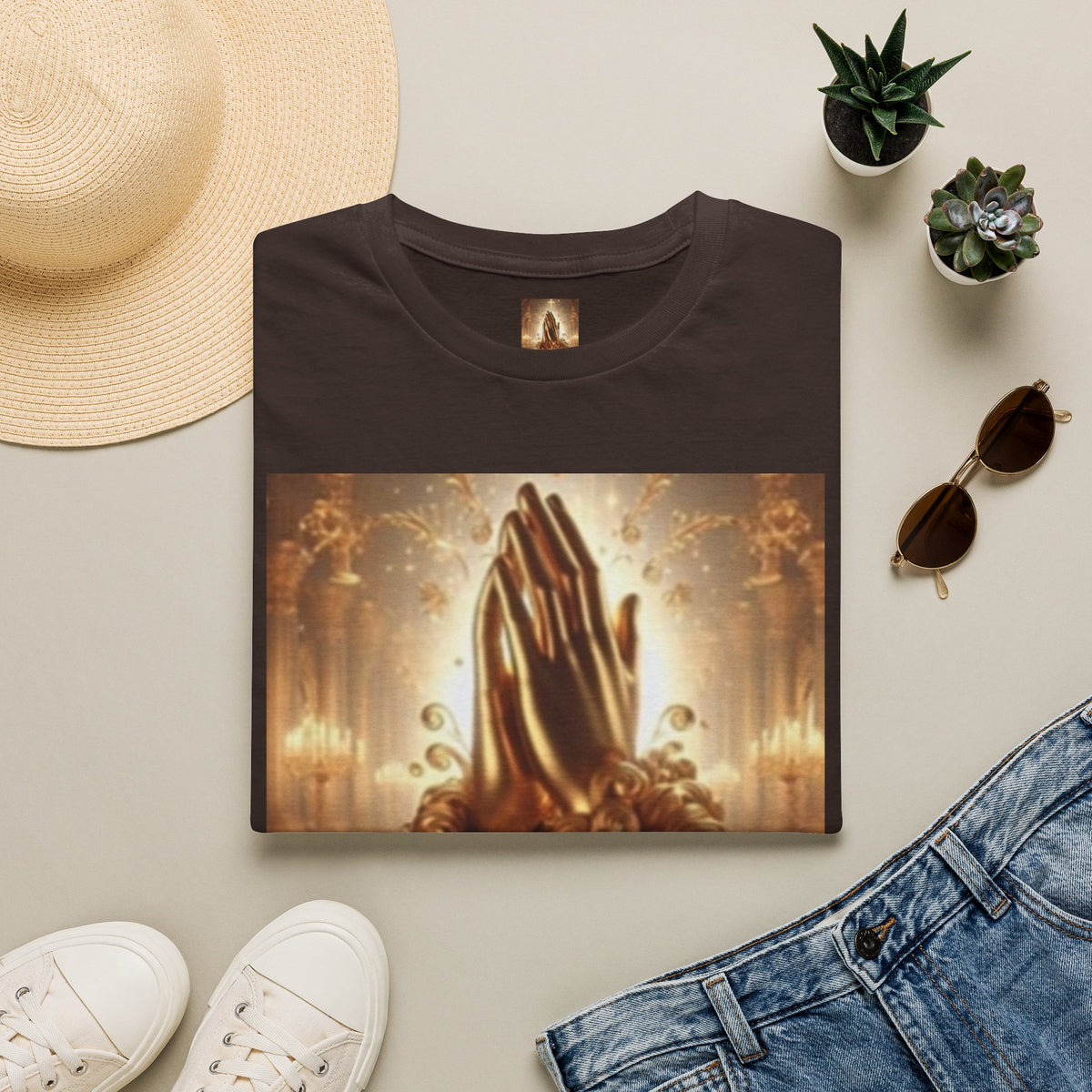 Prayer Hands T‑Shirt – "Amen" Spiritual Faith Tee