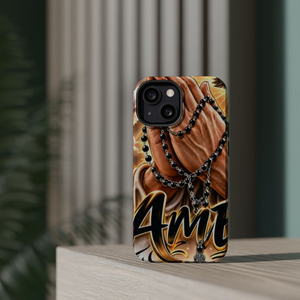 Praying Hands Rosary Magnetic Impact Phone Case