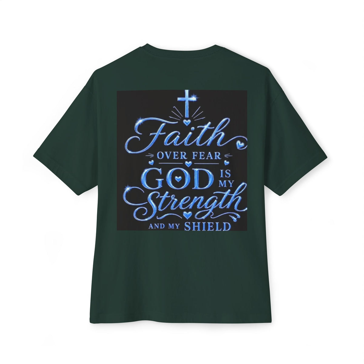 Faith Over Fear Tee — "God is My Strength" Christian T‑Shirt