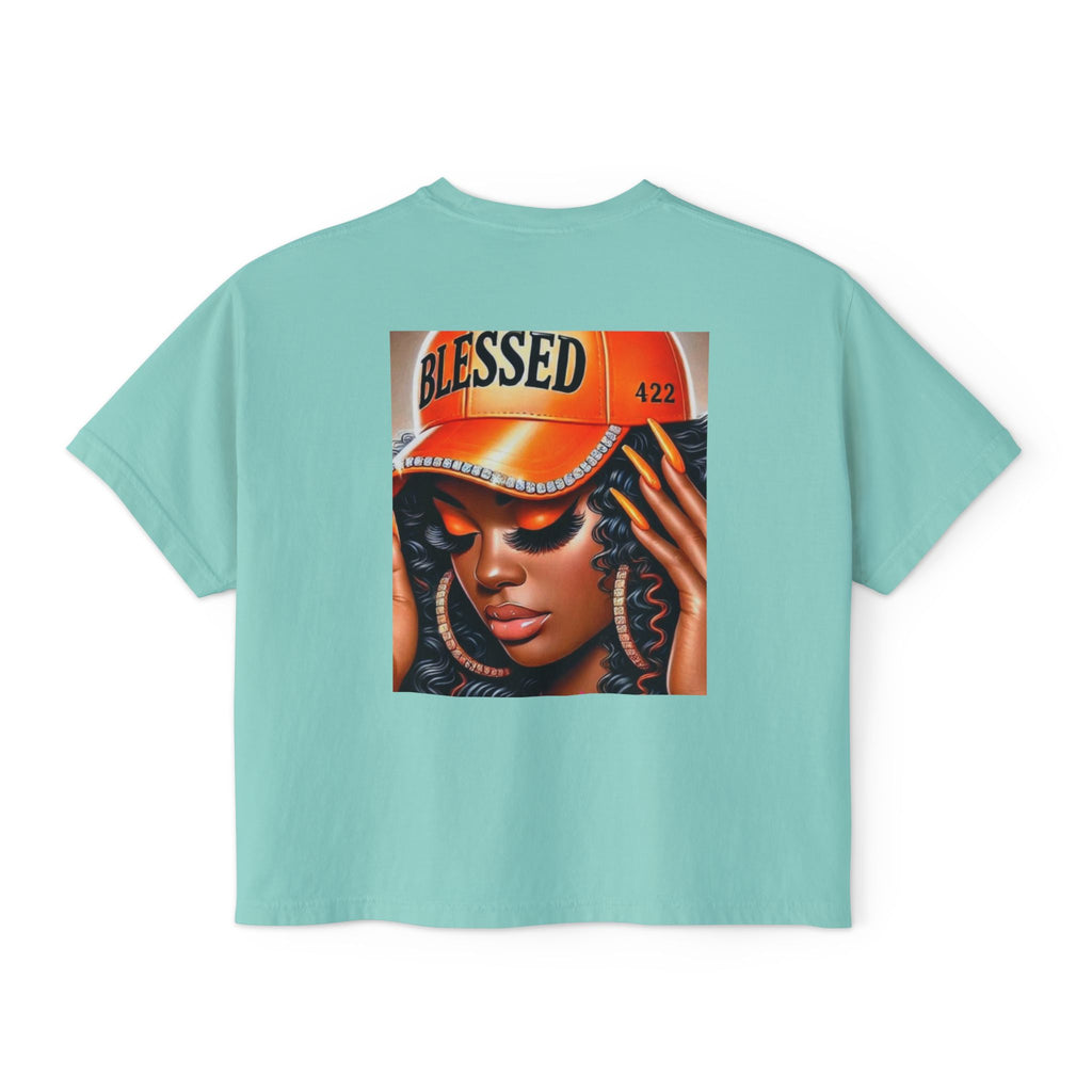 Blessed 422 Boxy Tee – Women’s Graphic Crop Shirt